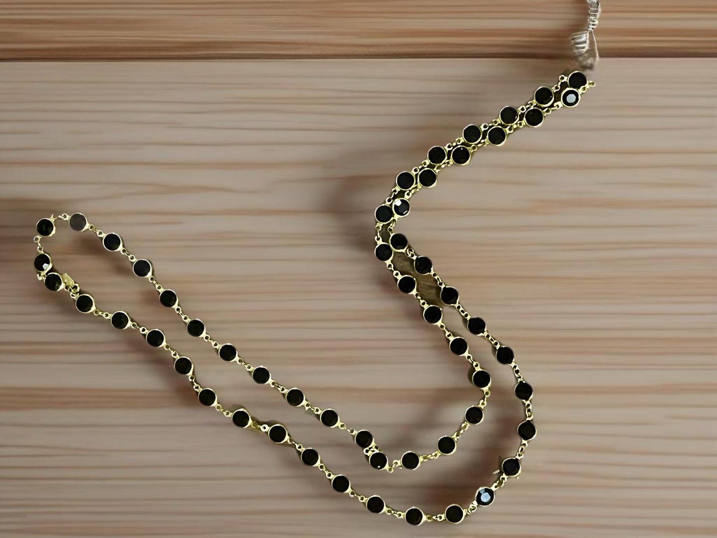 Egyptian Onyx Bezel Necklace