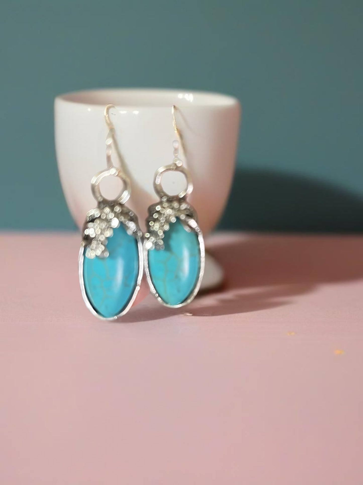 Egyptian Turquoise Necklace and Earring Set