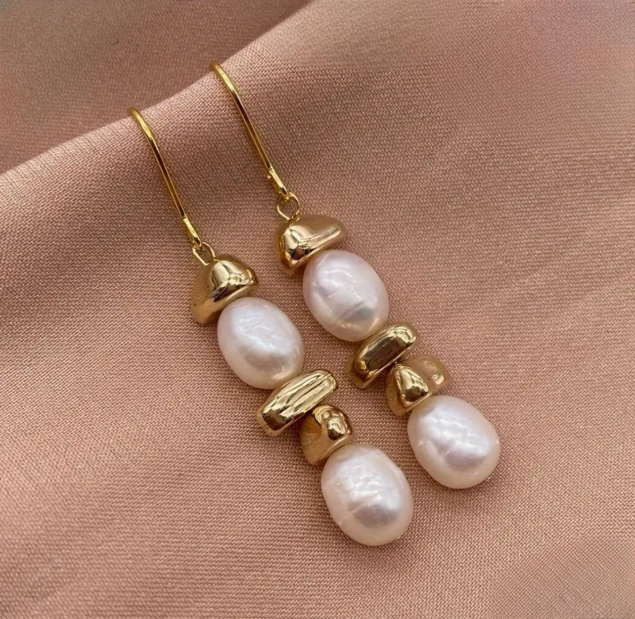 Baroque Pearl Drop Earrings