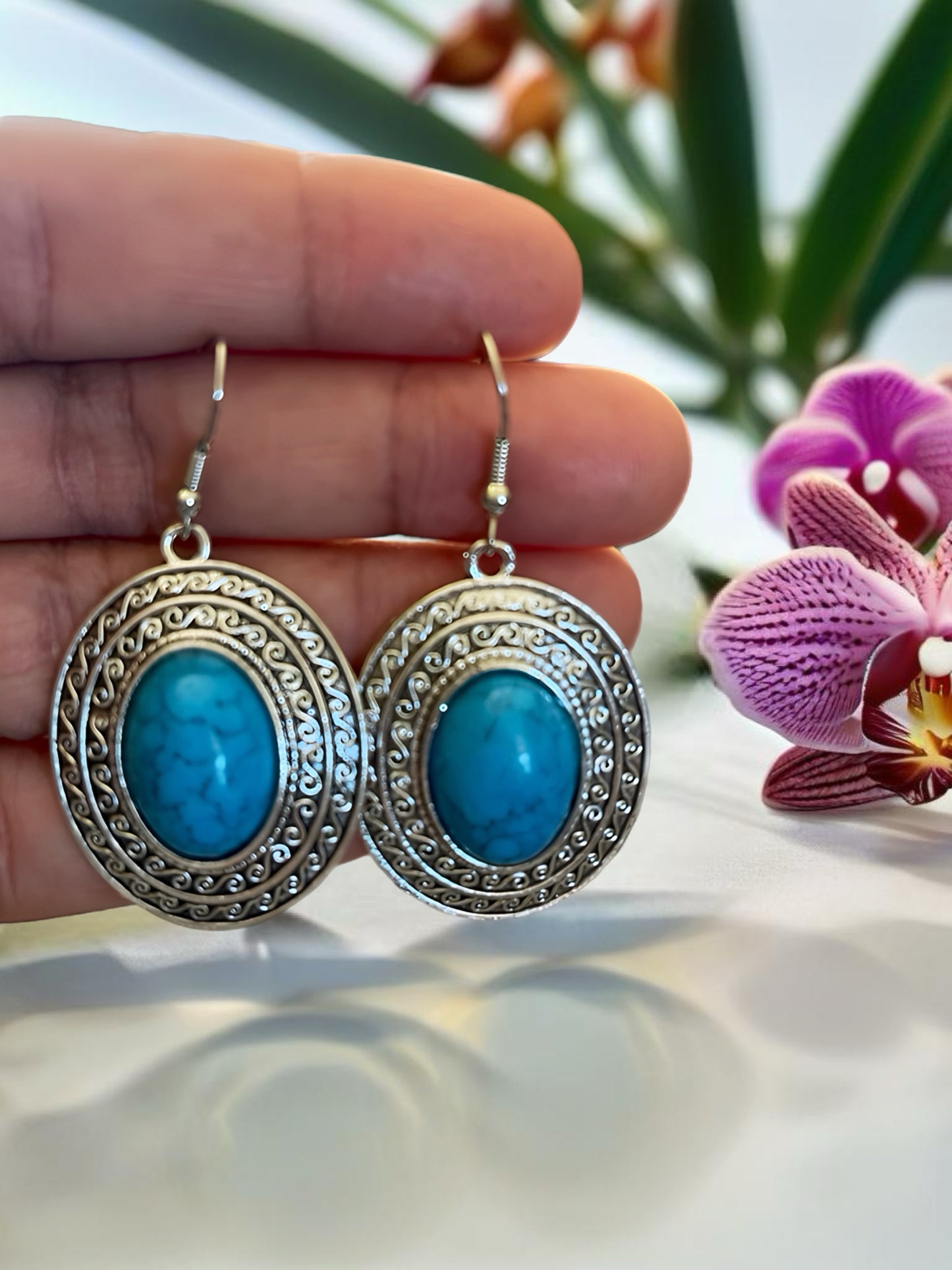 Turquoise Necklace and Earring Set