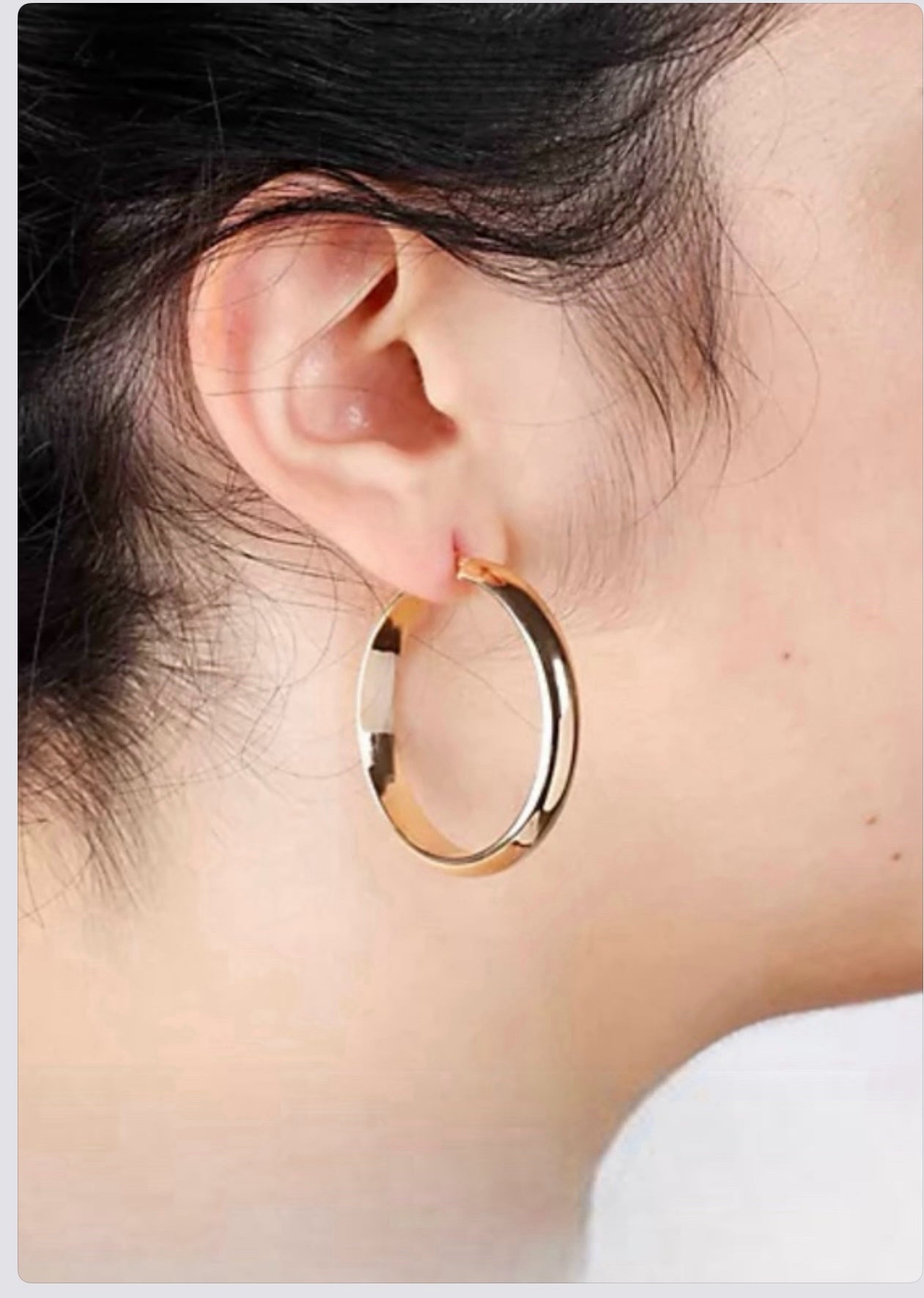 Genuine Solid 14K Gold Hoop Earrings