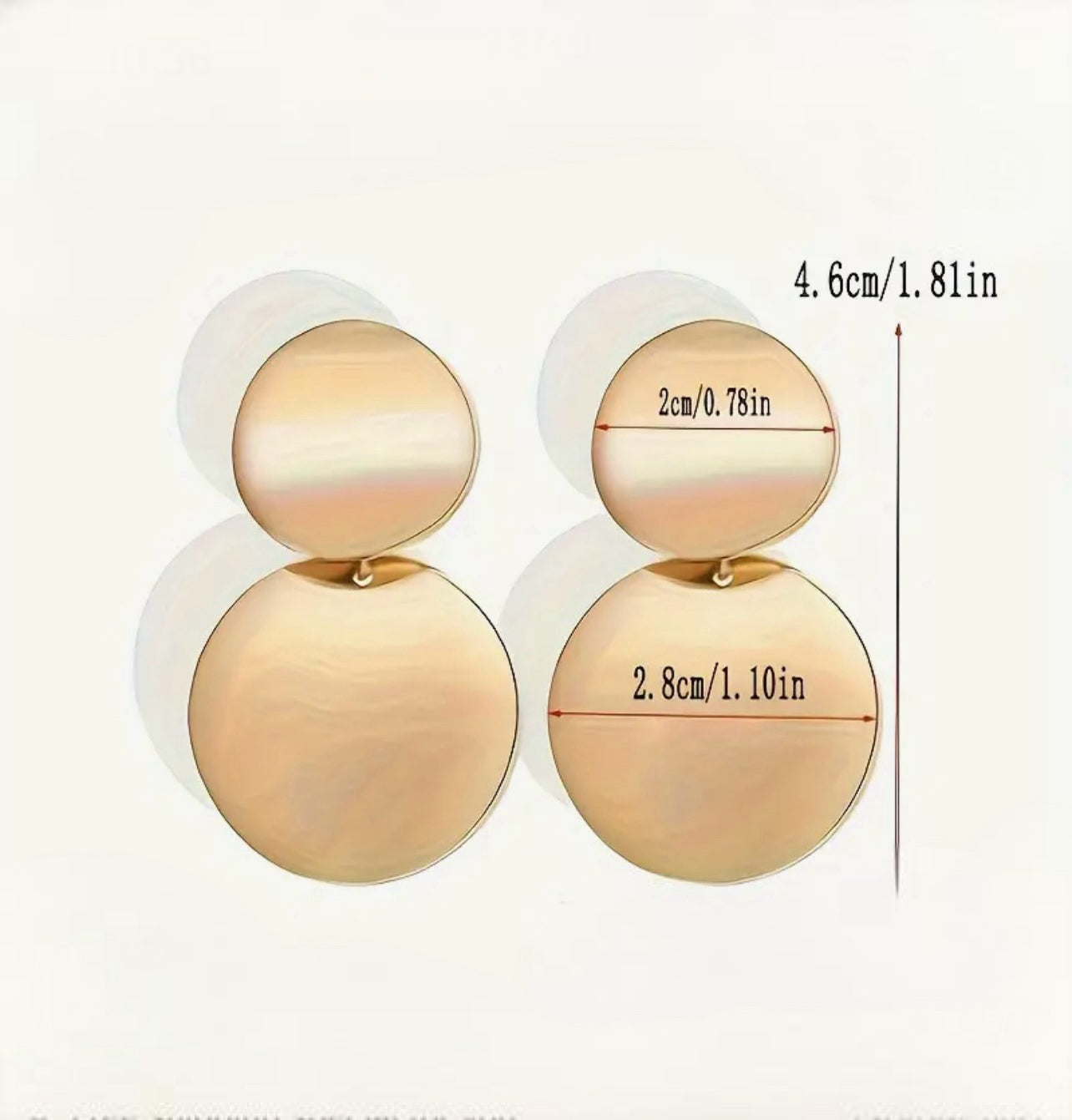 Fashion Round Overlapping Earrings