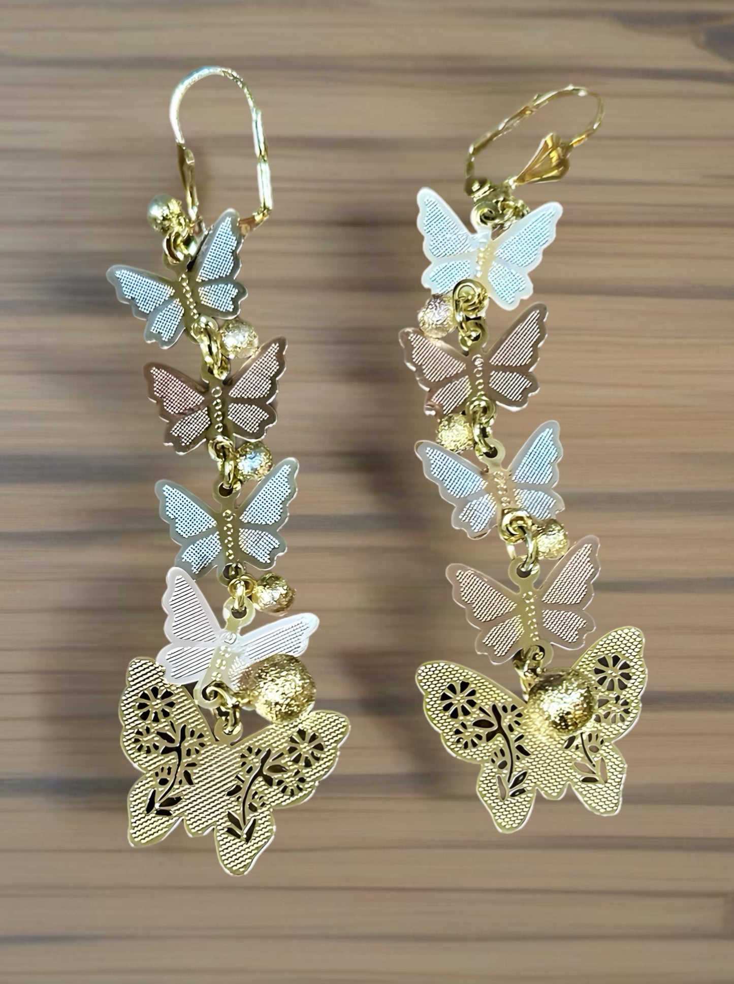18k Gold Filled Butterfly Earring