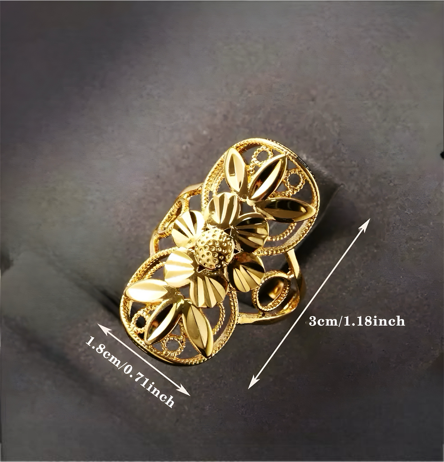 18k Gold Plated Fashionable Modern Ring