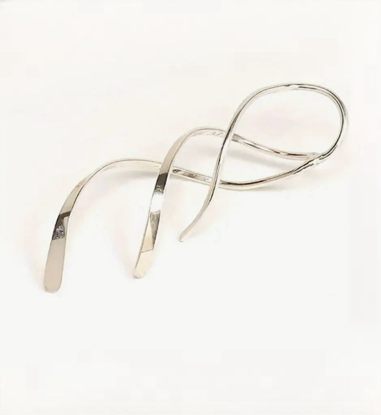 Sterling Silver Tassel Wave Earrings