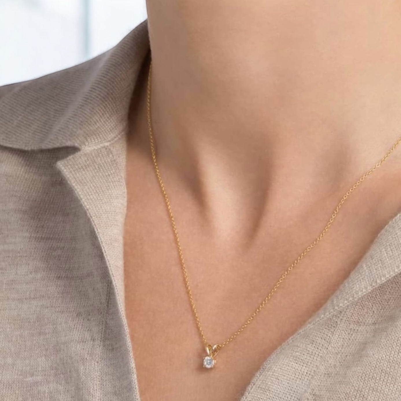Genuine Solid 14k Diamond Necklace