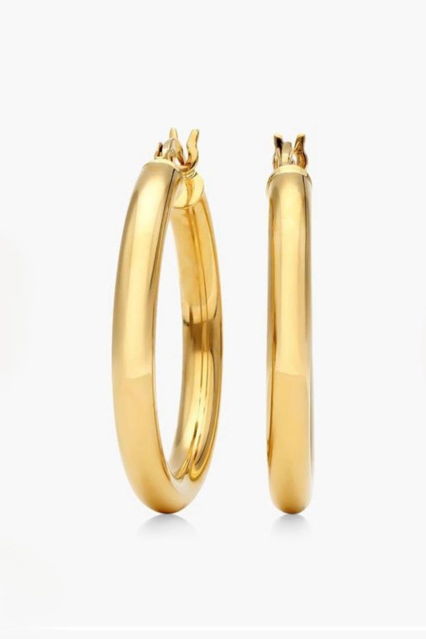 18K Gold Filled Hoop Earrings