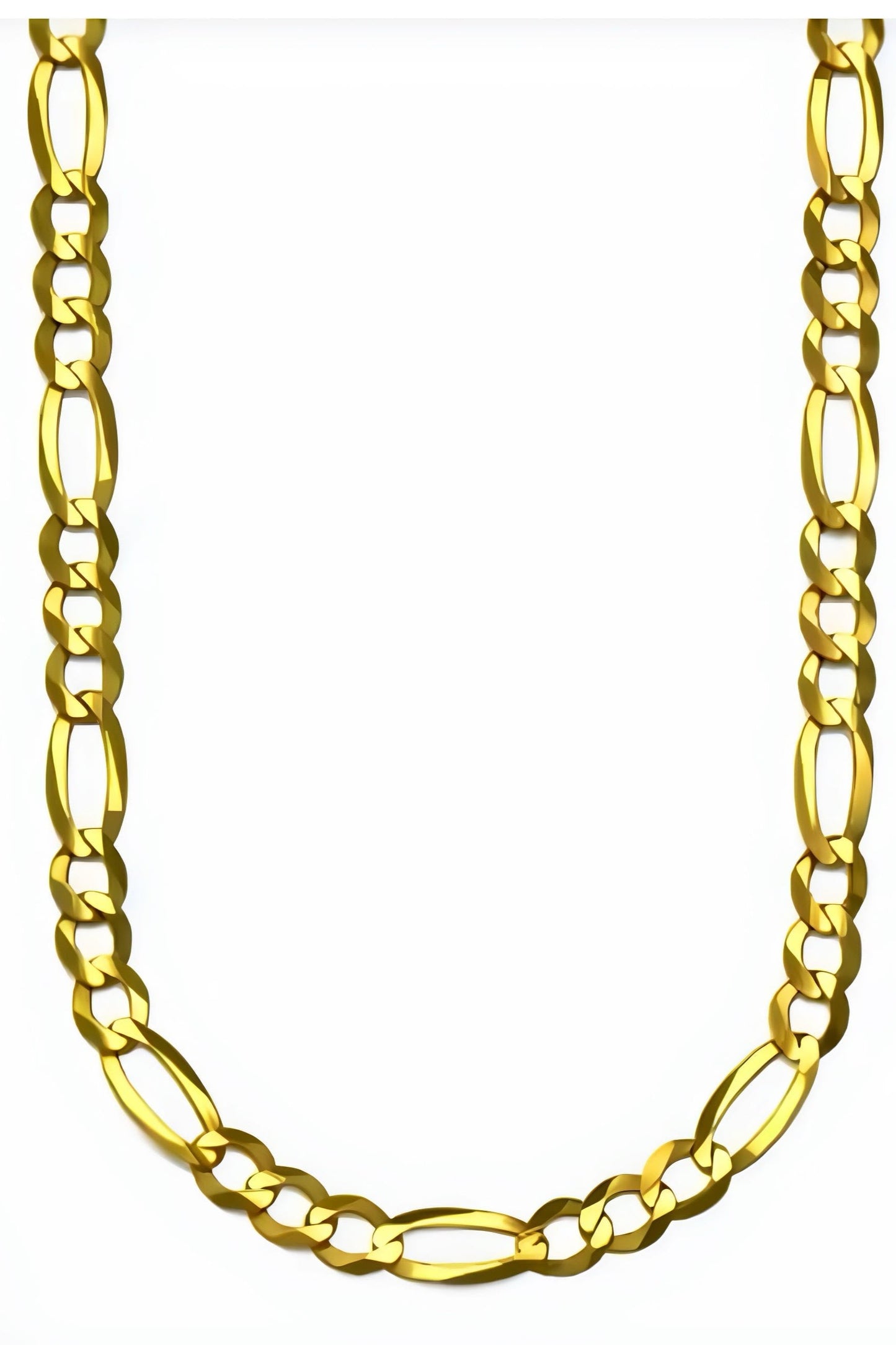 Solid Gold 14K Flat Chain Necklace - 22"
