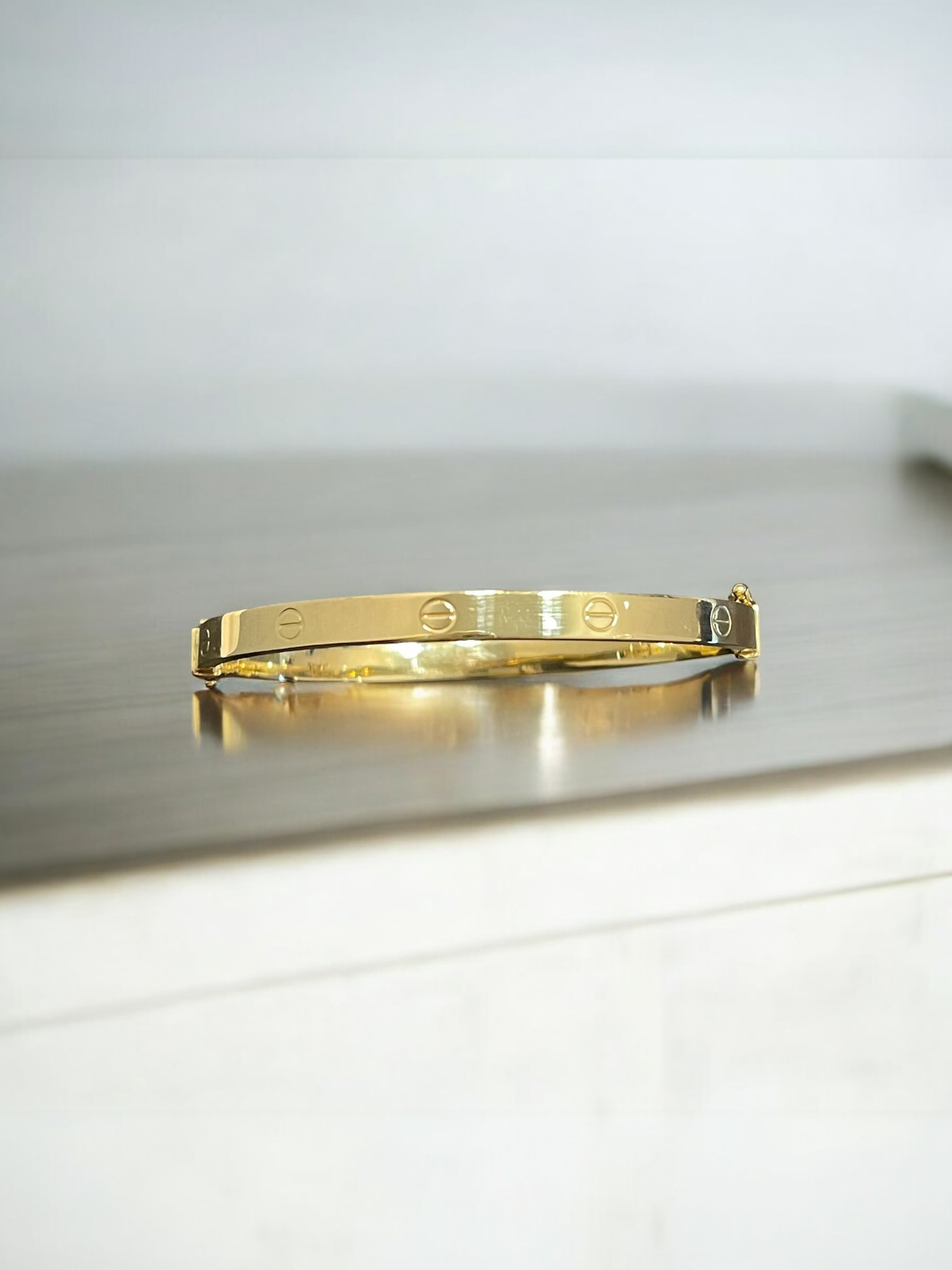 Genuine  Solid 14K Gold Bangle