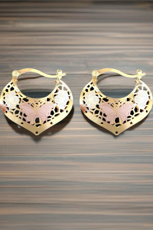 Gold Filled Butterfly Earrings