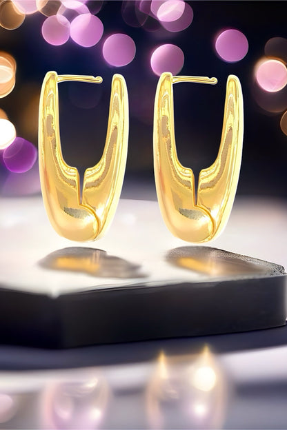 18k Gold Filled Melania Hoop Earrings