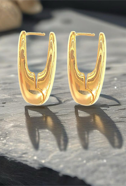 18k Gold Filled Melania Hoop Earrings