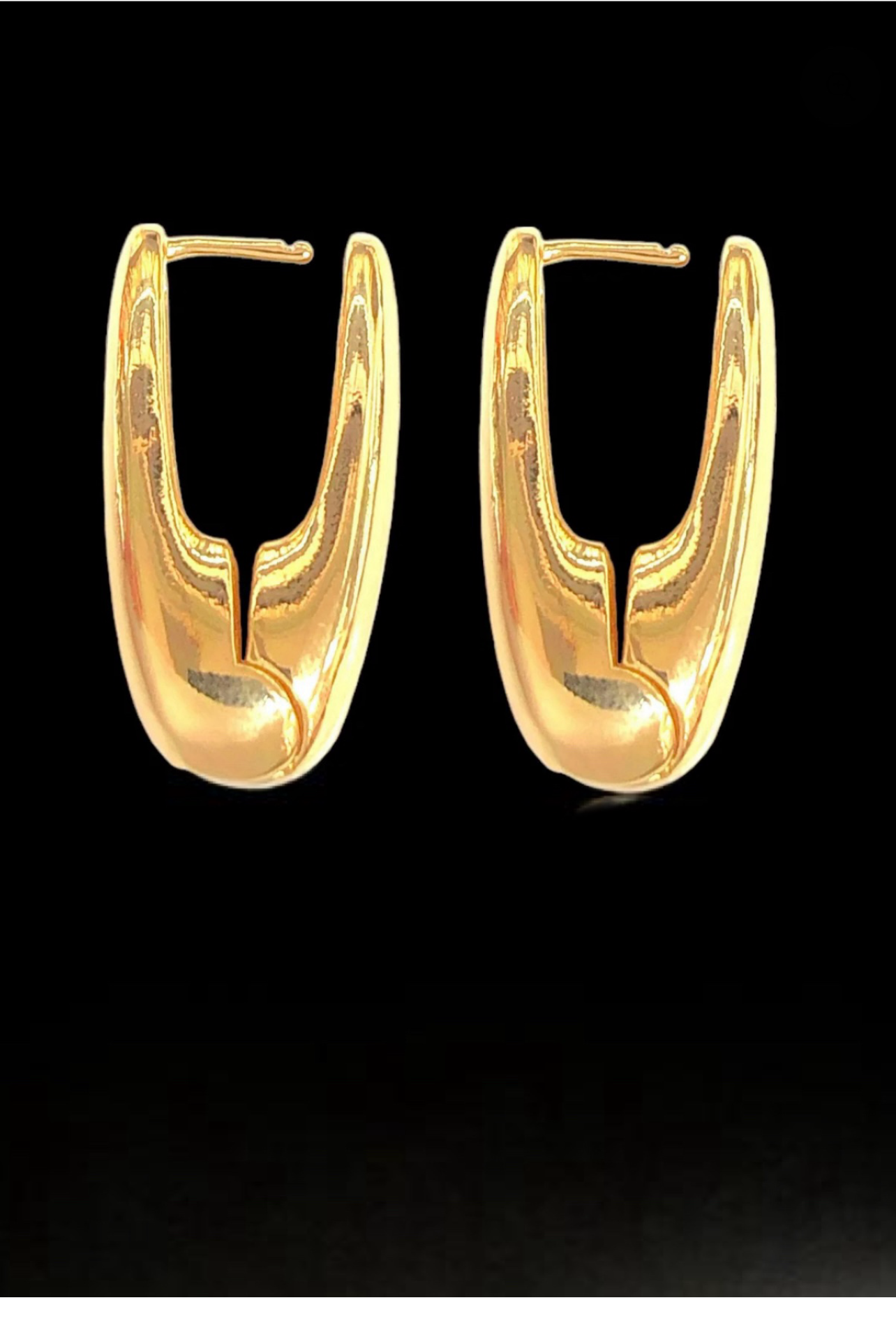 18k Gold Filled Melania Hoop Earrings