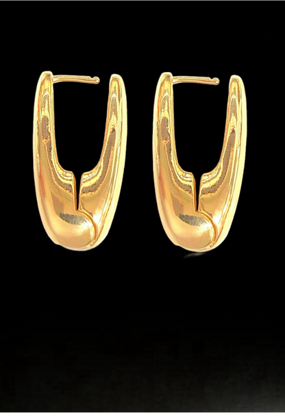 18k Gold Filled Melania Hoop Earrings