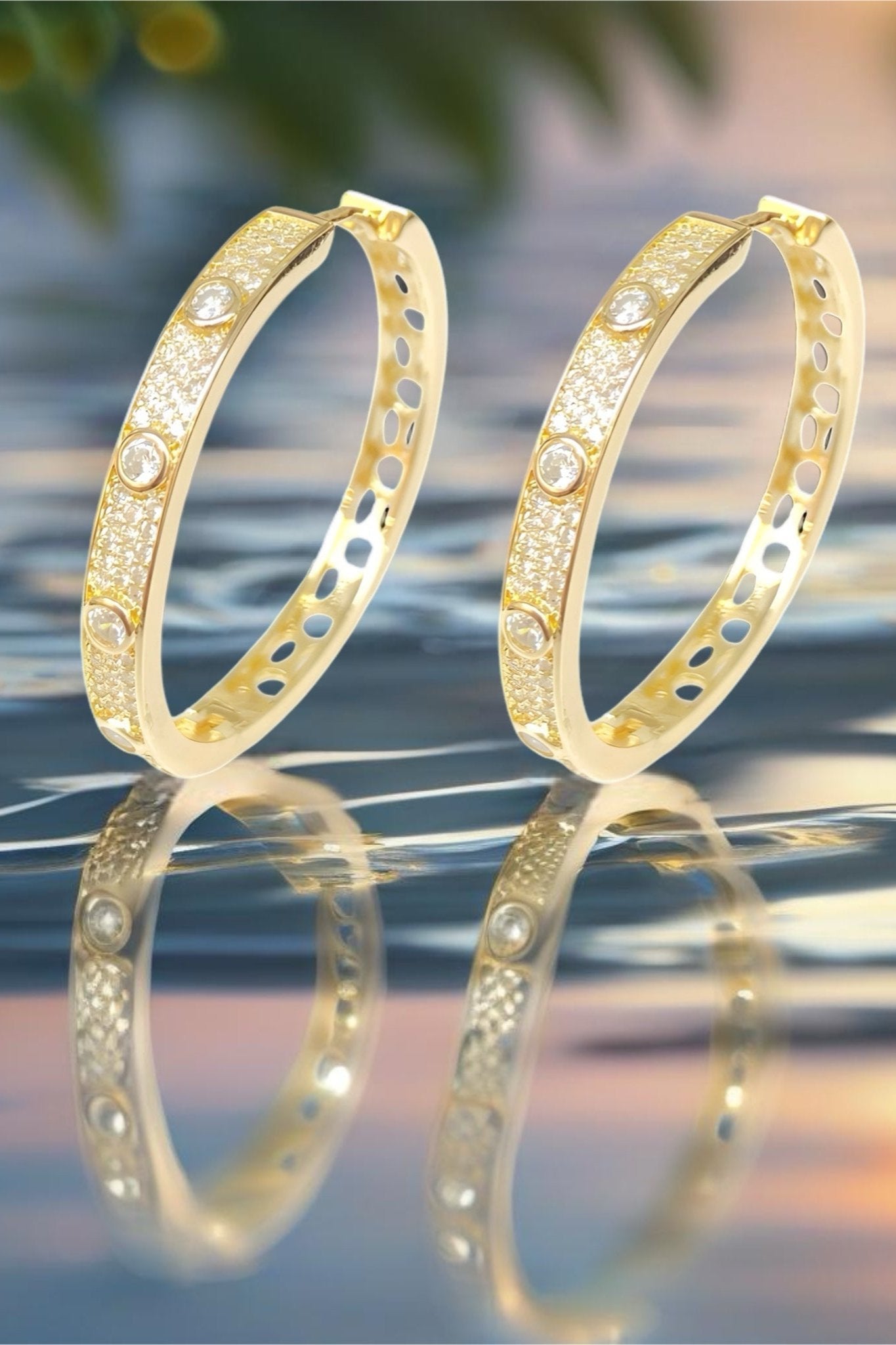 18k Gold Filled Hoop Earrings