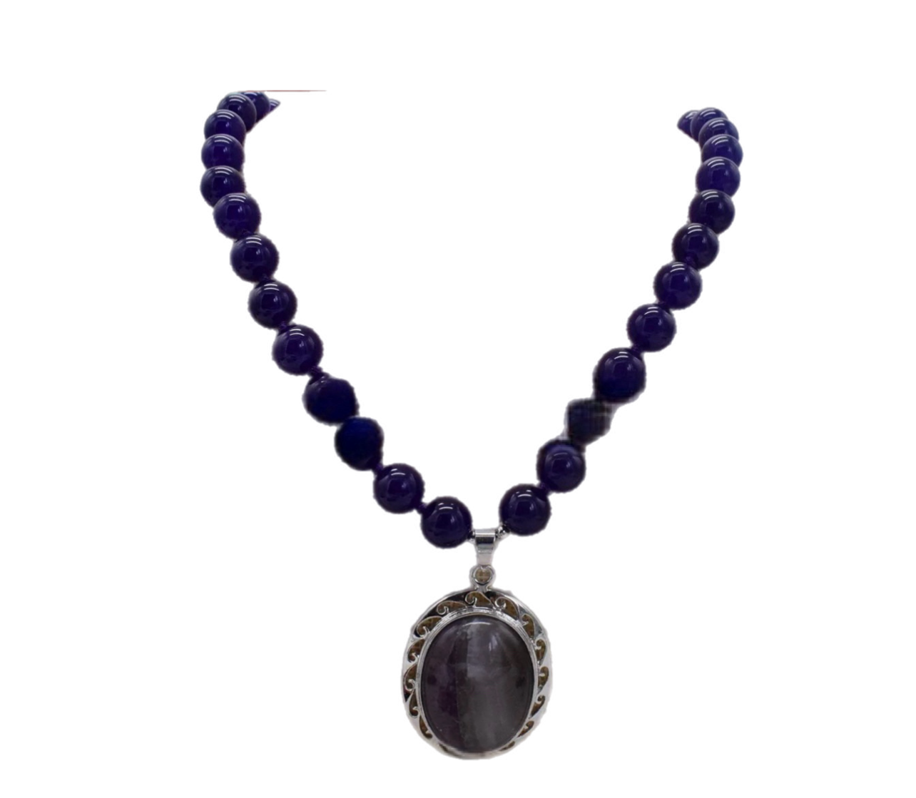 Lapis Lazuli Stone Bead Necklace