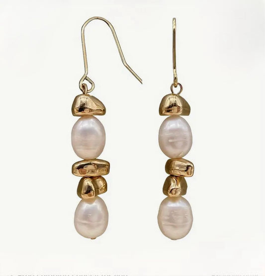 Baroque Pearl Drop Earrings