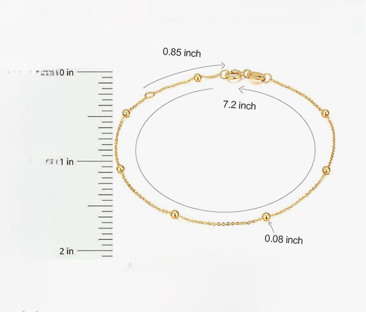 Genuine  Solid 14K Gold Bracelet