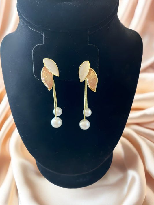 Faux Pearl Fashion Earrings