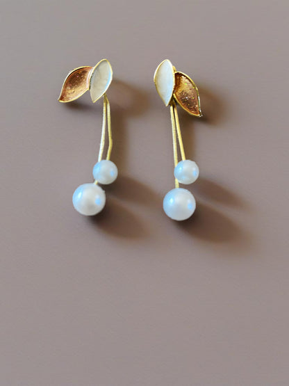 Faux Pearl Fashion Earrings