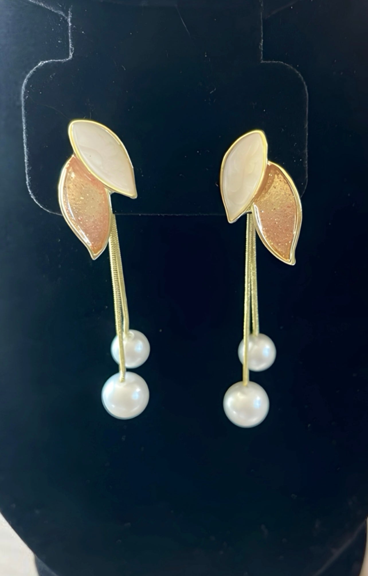 Faux Pearl Fashion Earrings