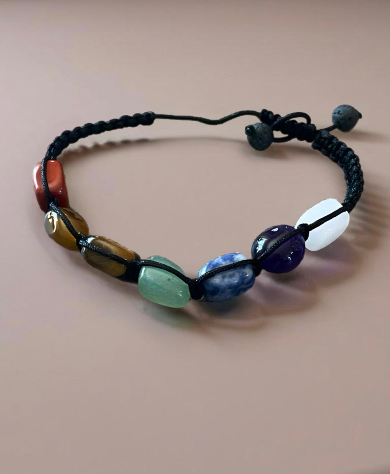 Fashion Colorful Jade Bead  Braded Adjustable Bracelet