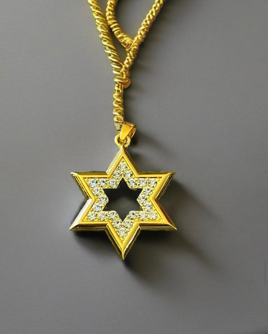 Star of David Chain Pendant Necklace