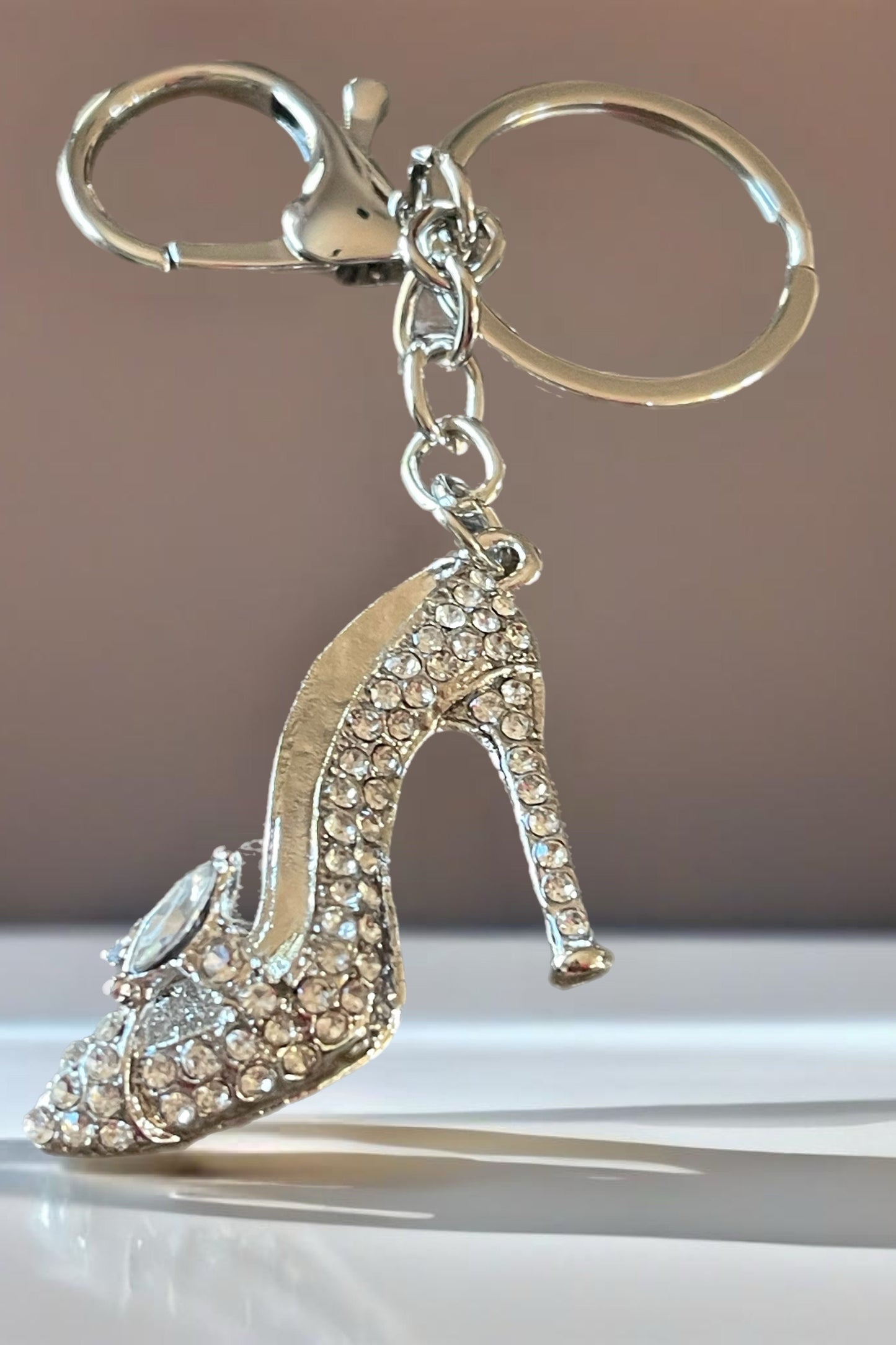 Lady High Heel Shoe  Keychain