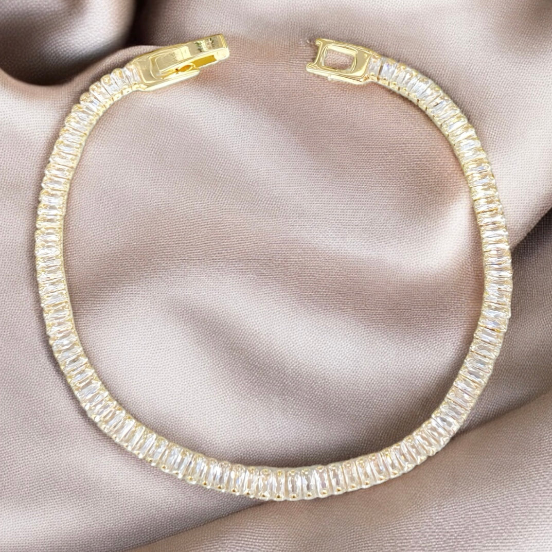 18K Gold Filled Zircon Tennis Bracelet