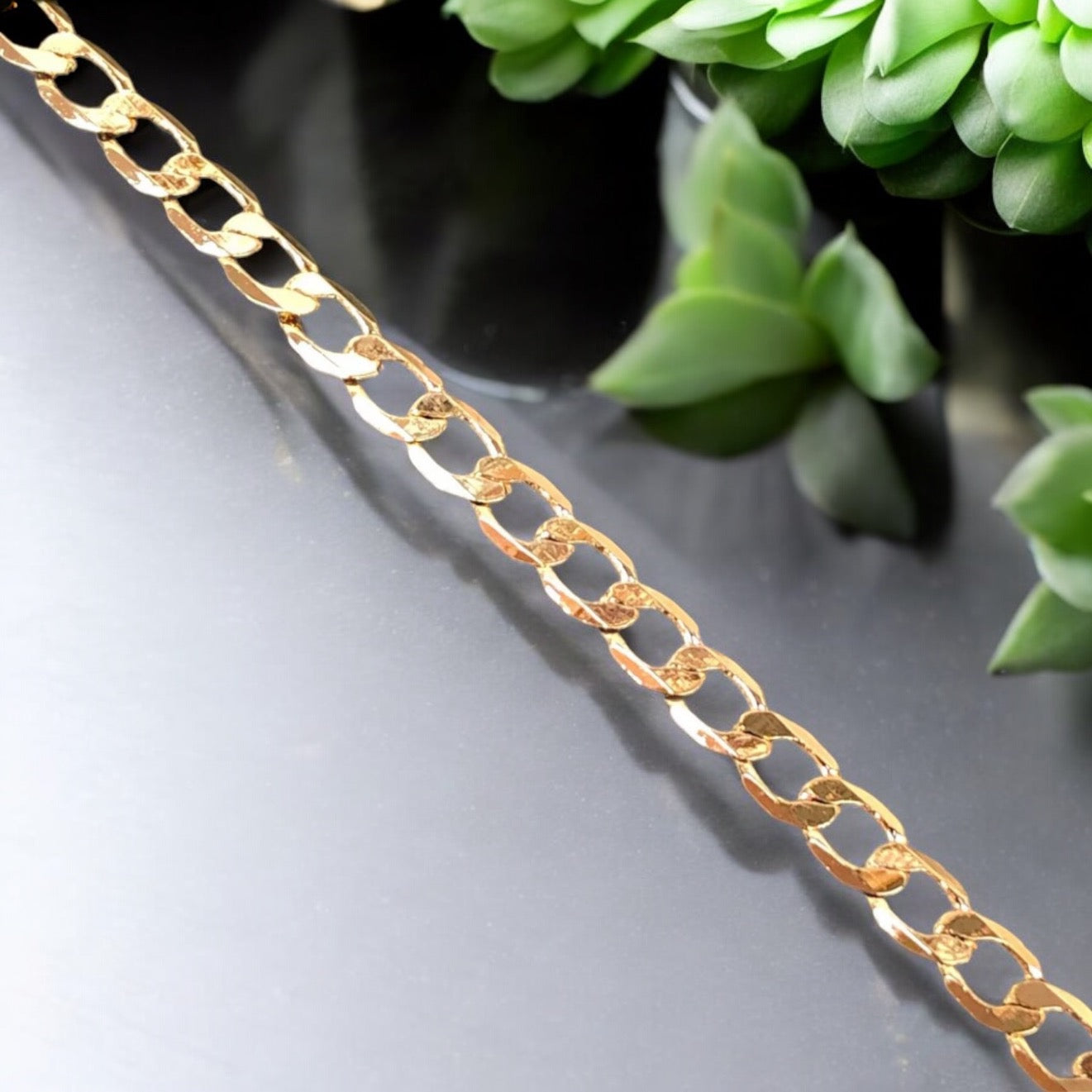 Genuine Solid 14k Chain Bracelet