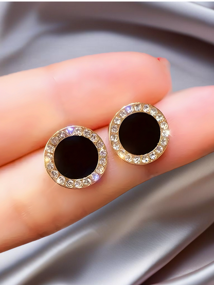 Fashion Modern Alloy with Rhinestone Round Shaped Earring