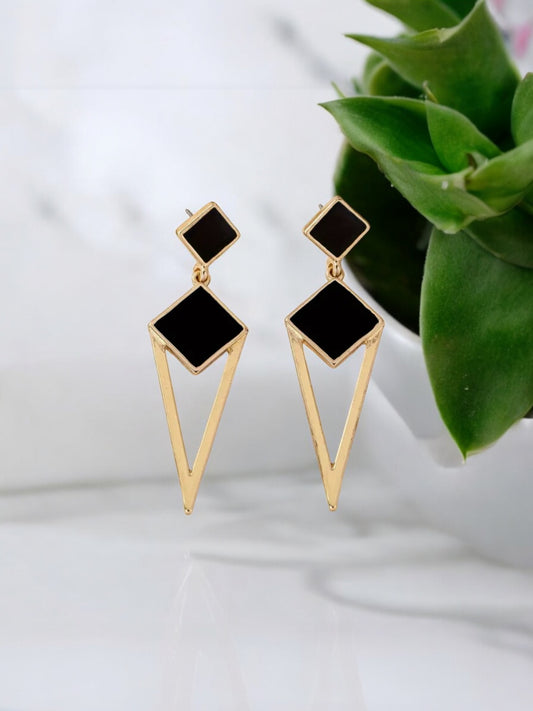 18K Gold Plated, Alloy and Enamel Drop Earrings