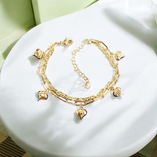 18k Gold Filled Modern Link Bracelet