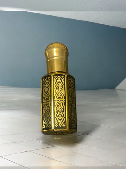 Jerusalem Anointing Oil in a Golden Bottle