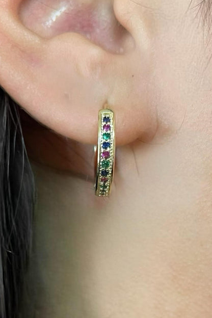 18k Gold Filled Multi-Stone Earrings